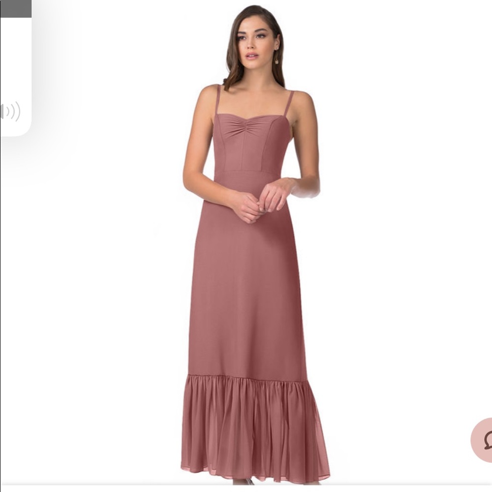 Azazie justina dress size A8 not altered dusty rose